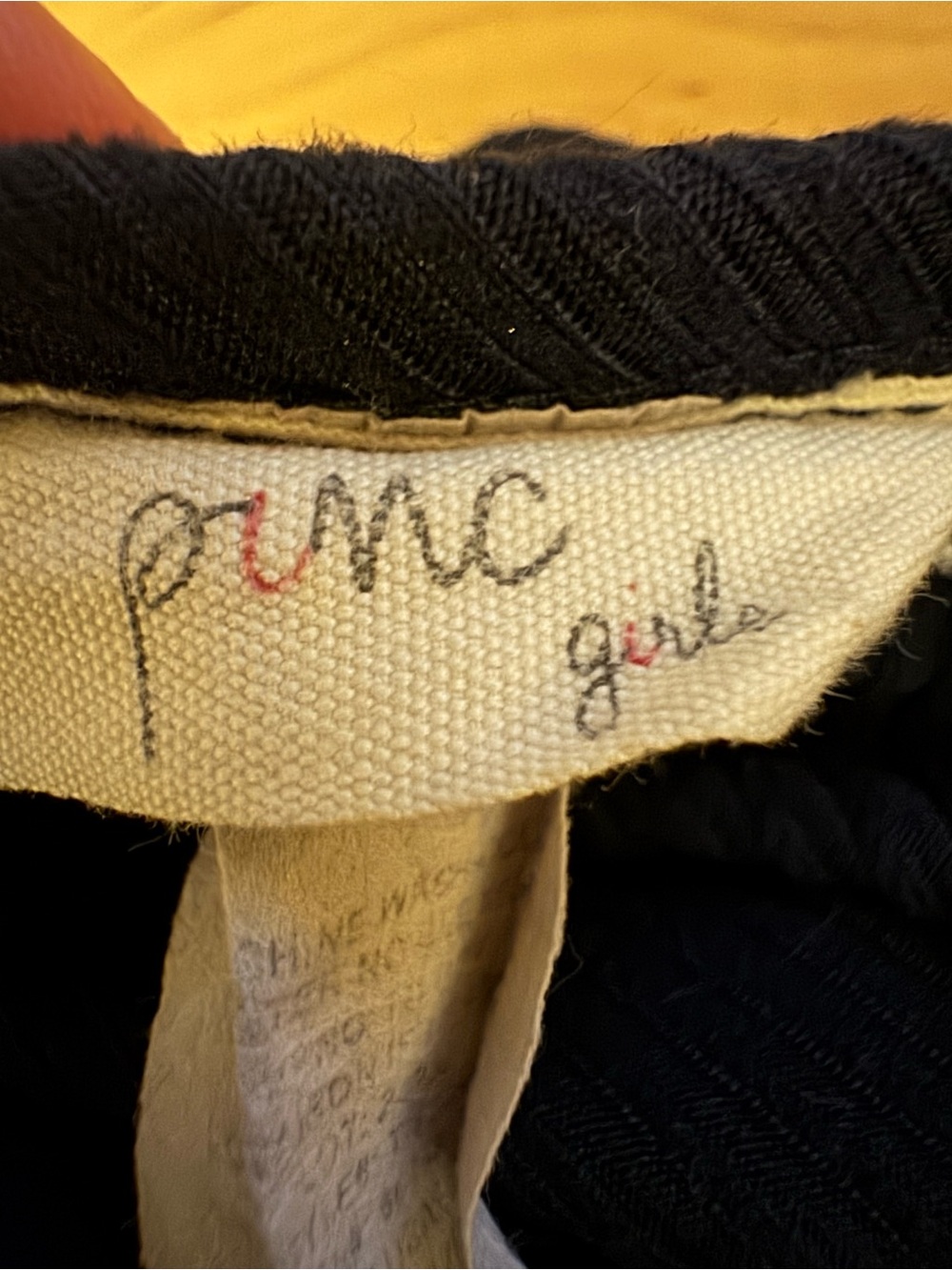 Girls' Black Ribbed Short Sleeve Tee - Picture 2 of 2